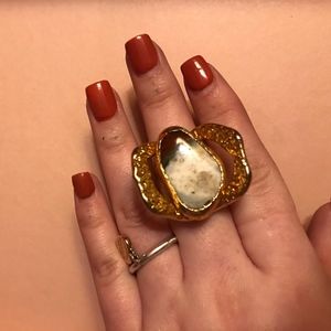 Jacob Hull gold tone ring